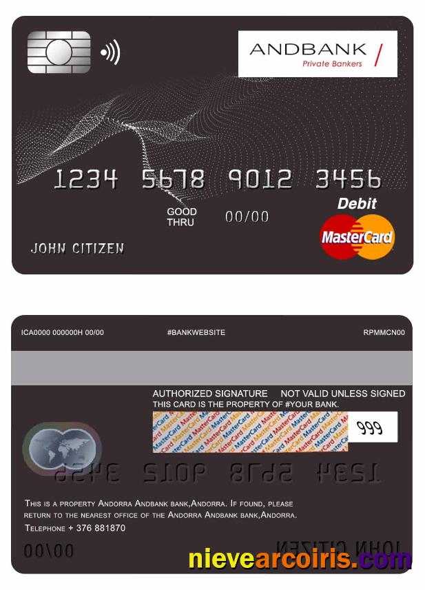 Andorra Andbank mastercard